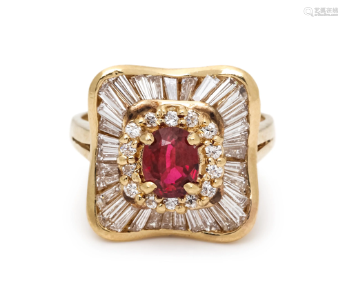 RUBY AND DIAMOND RING