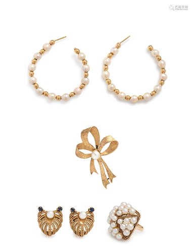 COLLECTION OF YELLOW GOLD AND CULTURE…