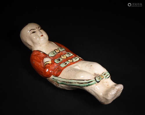 A SONG DYNASTY CIZHOU KILN CHILD PILLOW