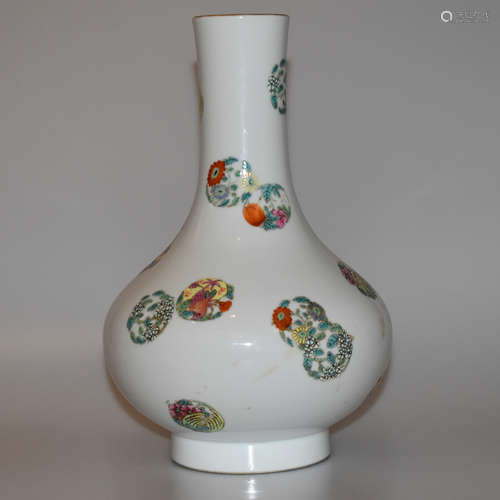 A Famille-Rose Porcelain Vase