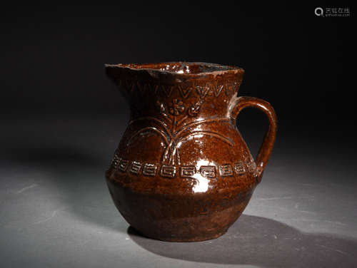 A BROWN  GLAZE   WATERING  POT IN  SONG  DYNASTY