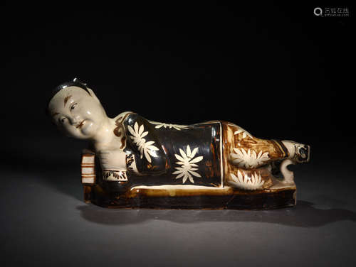 A SONG  DYNASTY  CIZHOU  KILN  CHILD  PILLOW