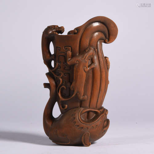 Qing dynasty, box wood sculpture