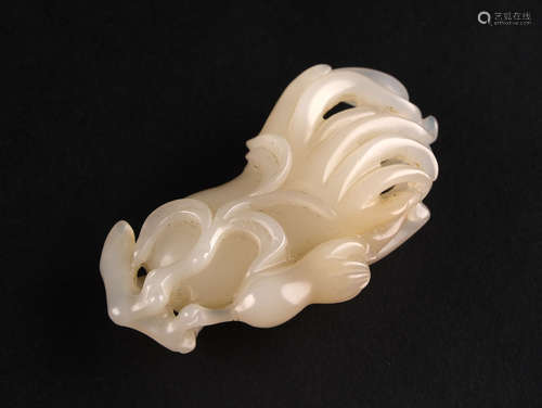 A WHITE JADE BUDDHAS HANDCITRON, QING DYNASTY