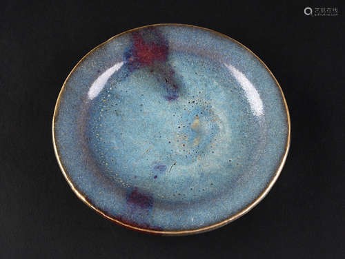 A JUN TYPE DISH, 13-14TH CENTURY