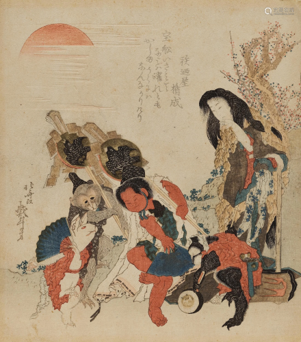 KATSUSHIKA HOKUSAI: A SURIMONO OF KINTARO