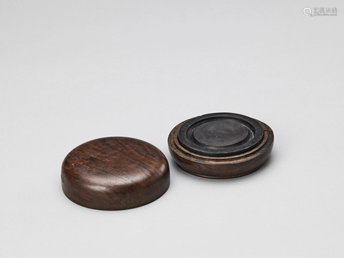 INKSTONE IN ORIGINAL HARDWOOD BOX …