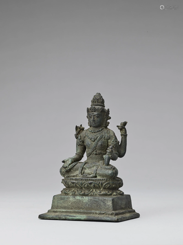 A JAVANESE BRONZE FIGURE OF BRAHMA, 14-15c.