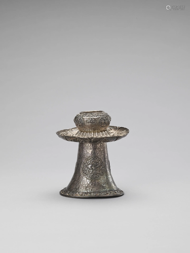 A TIBETAN CANDLE HOLDER, 18TH-19TH CENTURY