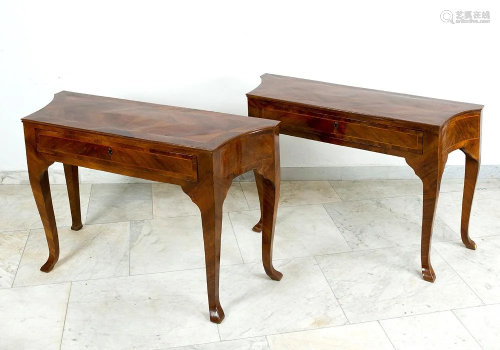 Pair of Venetian console tables