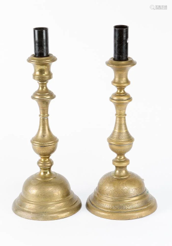 Two Polish candle sticks