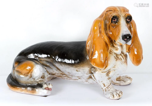 Large ceramic dog