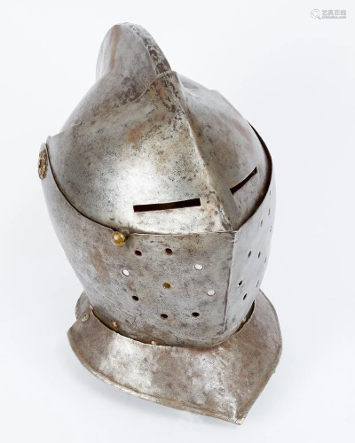 Iron Helmet in medieval manner