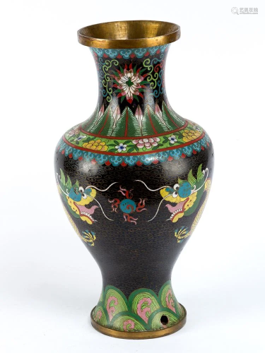Chinese Cloisonee Vase