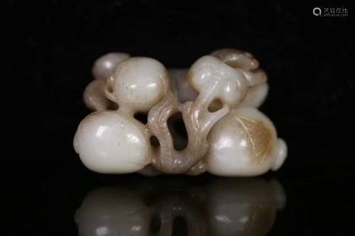 A CHINESE JADE CARVING, QING DYNASTY