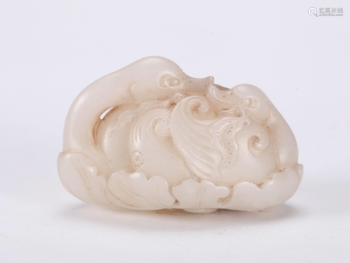 A CHINESE JADE DUCK, QING DYNASTY