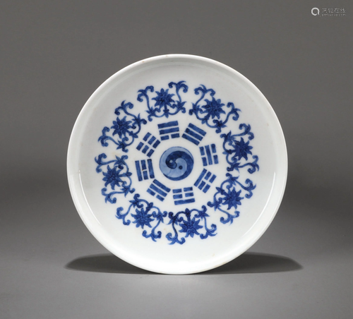 A CHINESE BLUE AND WHITE BRUSH WASHER, QIA…