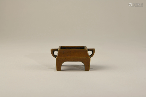 A CHINESE BRONZE CENSER, 18TH CENTURY