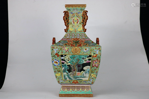 A CHINESE FALANGCAI VASE, REPUBLIC P…