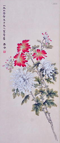 A CHINESE PAINTING, HU JIEQING AND LAO SE, IN…