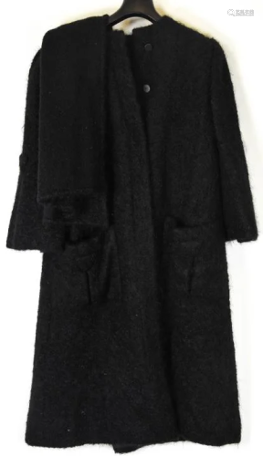 Vintage Sara Fredericks Mohair Full Length Coat