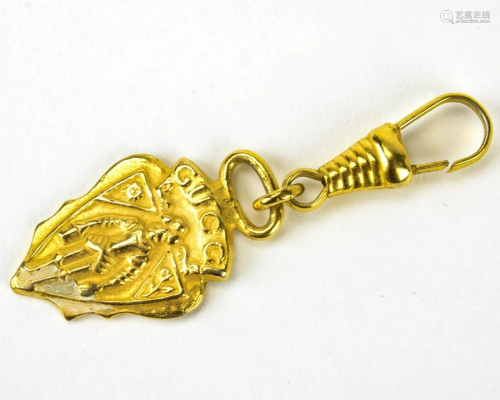 Vintage Gucci Coat of Arms Key Chain or Pendant