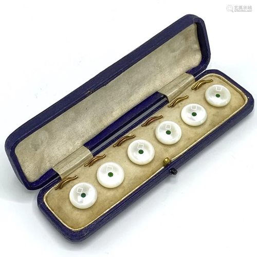 Set of Antique Mother of Pearl Buttons