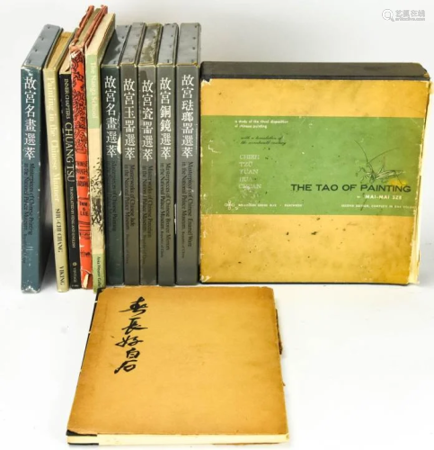 Lot of Chinese Hard Cover Coffee Table Art Books