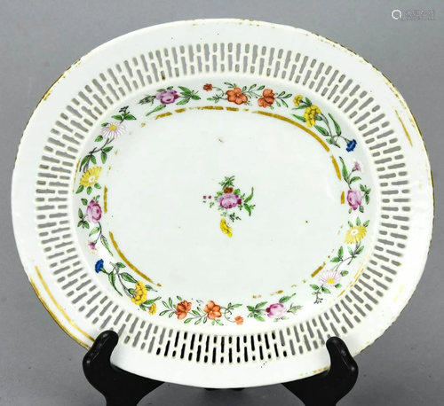 Chinese Export Reticulated Porcelain Platter