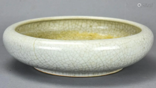 Chinese White Crackleware Porcelain Bowl