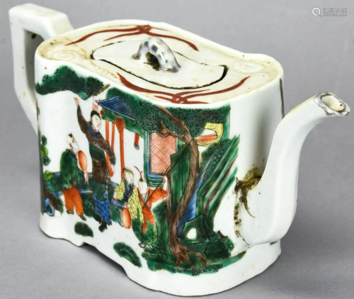 Chinese Hand Painted Porcelain Teapot
