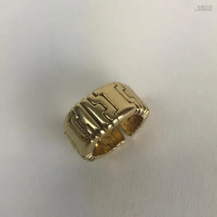 Estate 18kt Yellow Gold Articulated Ring by FRED