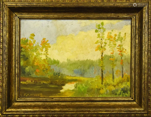 John Paul Marsh American Landscape Oil Paint…