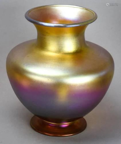 Antique Louis Comfort Tiffany Favrile Glass Vase