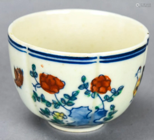 Chinese Hand Painted Porcelain Rooster Tea Cup