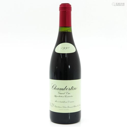 A Bottle of Domaine Leroy, Chambertin, Grand Cru…