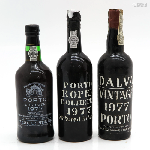 Three Bottles of Port