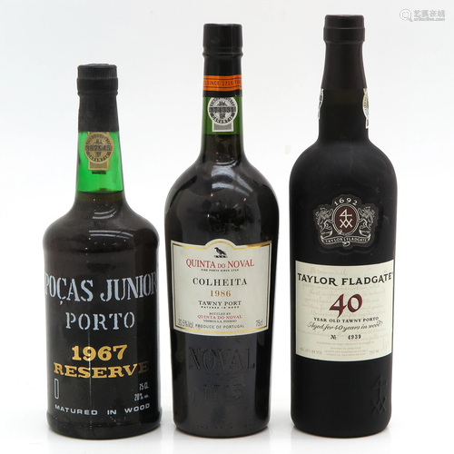 Three Bottles of Port