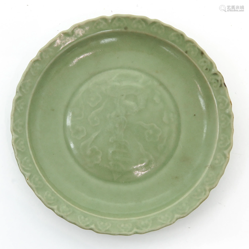 A Chinese Celadon Dish