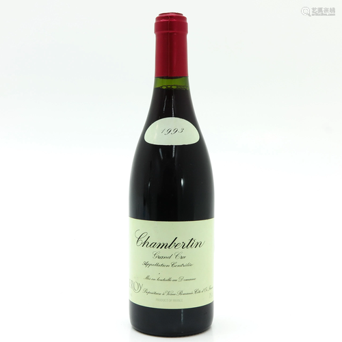 A Bottle of Domaine Leroy, Chambertin, Grand Cru…