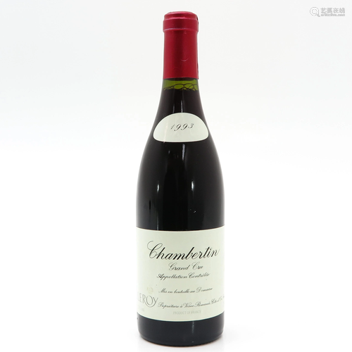 A Bottle of Domaine Leroy, Chambertin, Grand Cru…