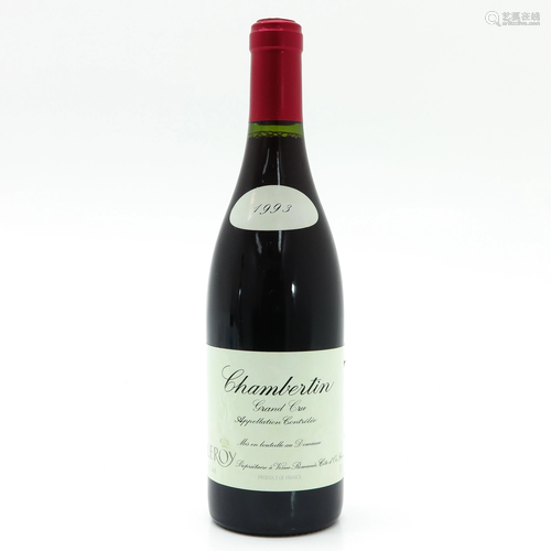 A Bottle of Domaine Leroy, Chambertin, Grand Cru…