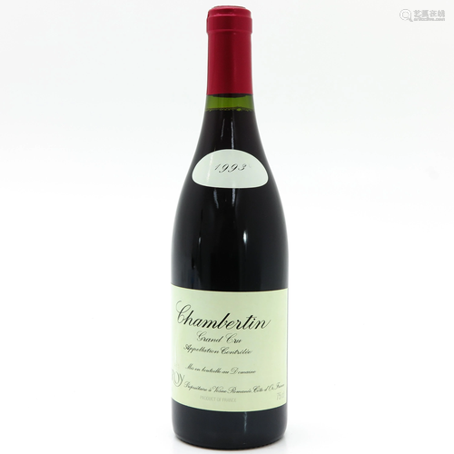 A Bottle of Domaine Leroy, Chambertin, Grand Cru…