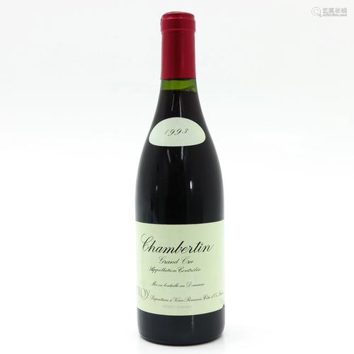 A Bottle of Domaine Leroy, Chambertin, Grand Cru…