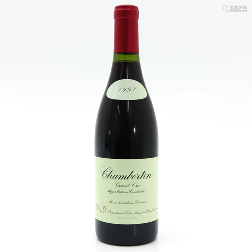 A Bottle of Domaine Leroy, Chambertin, Grand Cru…