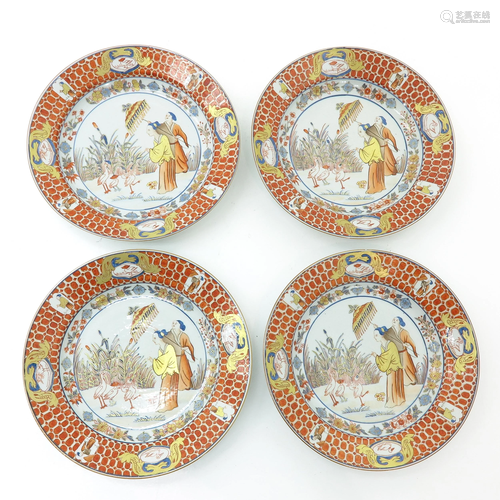 Four Chinese Plates