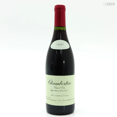 A Bottle of Domaine Leroy, Chambertin, Grand Cru…