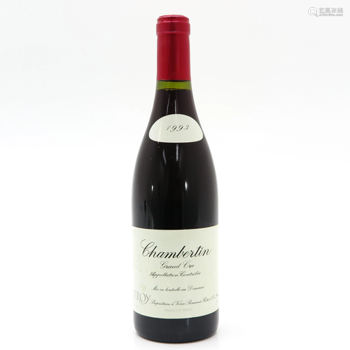 A Bottle of Domaine Leroy, Chambertin, Grand Cru…