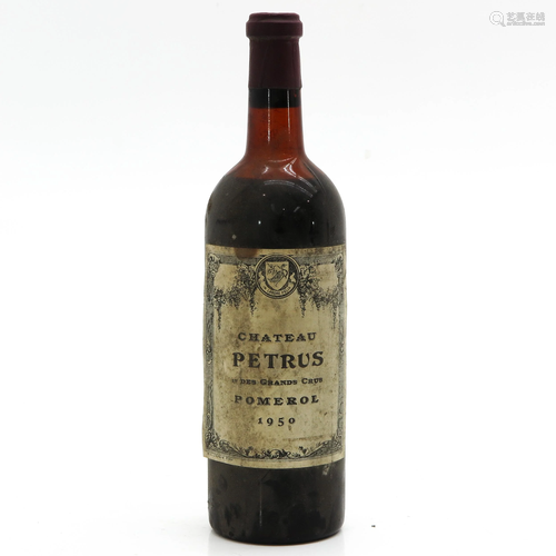 A Bottle of Chateau Petrus 1950