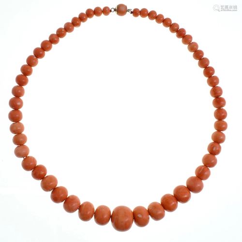 A Red Coral Necklace